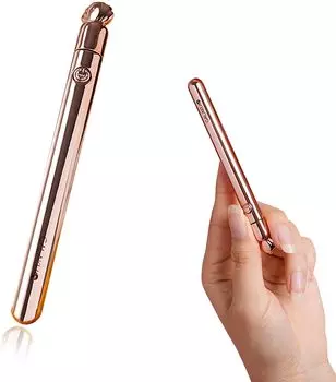 Популярный розово-золотой Denma мощный популярный USB перезаряжаемый электрический массажер мощный легкий удобный для переноски тихий дизайн водонепроницаемый 10 типов