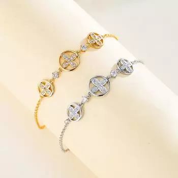 Популярный стильный свежий браслет с пятиконечной звездой для девочек, праздничный подарок, ювелирные изделия для рук жёлтый