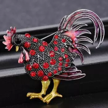 Популярный универсальный аксессуар, брошь с рисунком, длительный подарок на день рождения фиолетовый