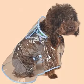 Популярный водонепроницаемый высококачественный уличный плащ-пончо для собак, одежда для животных, прозрачный дождевик для щенков, уникальный XS зелёный