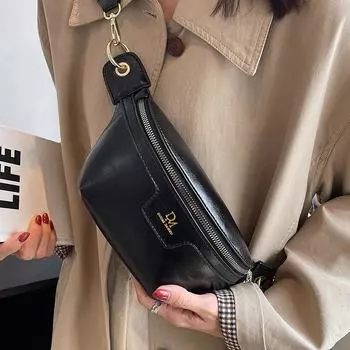 Популярными сумками этого года являются высококлассные новые модные поясные сумки 2024 года, универсальные летние сумки-мессенджеры, женские сумки, нагрудные сумки. чёрный
