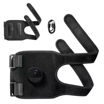 Пояс ALINCO EMS для домашнего использования, перезаряжаемый через USB, беспроводной, легкий, простой в эксплуатации, оснащен электропэдом, 10 уровней интенсивности, 4 режима, прост в использовании. чёрный