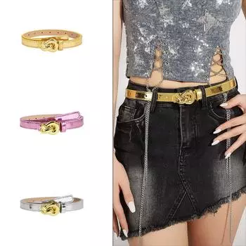 Пояс-цепочка для женщин, пояс-цепочка на талию, простая цепочка на живот, цепочка для платья, пояс в стиле вестерн-панк, цепочка на талию в стиле панк золотой