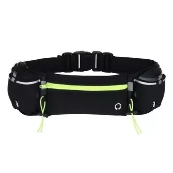 Пояс для бега с функцией гидратации и несколькими карманами, регулируемый ремень, сумка на талию для упражнений для мужчин и женщин