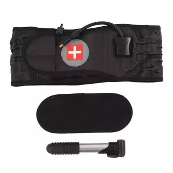 Пояс для декомпрессии спины, надувной, расслабляющий мышцы, функция вытяжения, материал ТПУ, нижняя часть спины чёрный