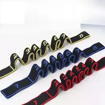 Пояс для йоги, растягивающийся пояс для танцев, петля для йоги, пилатеса, фитнеса, натяжной пояс, цифровая эластичная лента, резинка для сопротивления