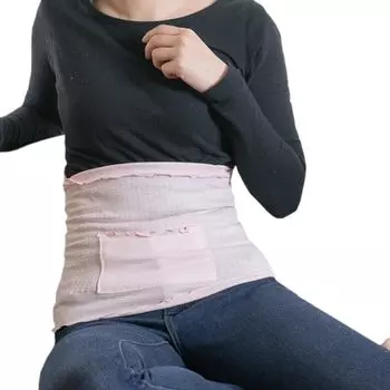 Пояс для купания Tamagawa Onsen Bedrock Bath Belly Band с карманом (розовый) 3513-ФД