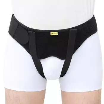 Пояс для лечения паховой грыжи, поддерживающий пояс для лечения паховой или спортивной грыжи, универсальный пояс для поддержки грыжи, 2 съемные компрессионные подушечки для облегчения паховой грыжи у мужчин и женщин