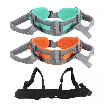 Пояс для перемещения и ходьбы с ручками, регулируемый, для пожилых людей, поддерживающий положение стоя, пояс для пожилых людей, сиделок, оранжевый оранжевый