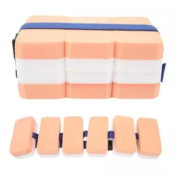 Пояс для плавания, детские плавучие ремни для бассейна, упражнения для тренировок, регулируемый пояс, оборудование, плавучий пояс с 6 овальными поплавками для детей, взрослых, начинающих