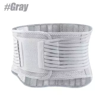 Пояс для поддержки спины с 4 ребрами жесткостиЛегкие ортезы для спины при болях в поясницеДышащая регулируемая поясничная поддержка при ишиасе M