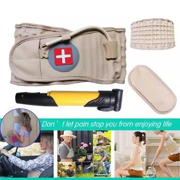 Пояс для поддержки талии, удобный для переноски, унисекс, увеличивает кровообращение XL A хаки