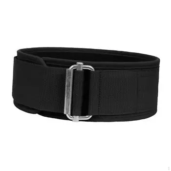 Пояс для поднятия тяжестей, фитнес-талия, регулируемый защитный пояс с металлической пряжкой L
