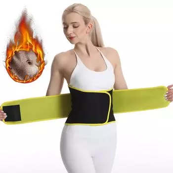 Пояс для похудения Waist Trainer для женщин, неопреновый пояс для сжигания жира, сауна, пот, для похудения, пояс для похудения Waist Trimmer S чёрный
