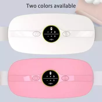 Пояс для согревания матки с массажной нагревательной лентой, подходит для женщин во время менструации для согревания пояса розовый