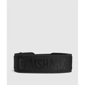 Пояс для тяжелой атлетики GYMSHARK Velcro, черный I3A3V BB2J L