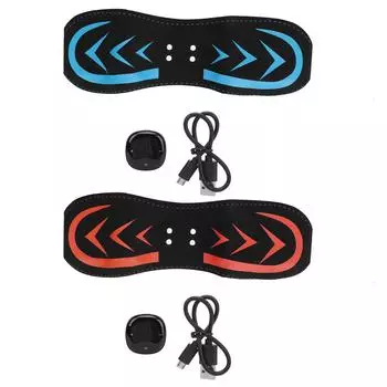 Пояс для тренировки брюшного пресса 10 режимов 20 уровней Электронная стимуляция мышц Тонизирующая тренировка Фитнес Т Blue