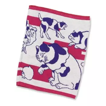 Пояс для живота, поясной бандаж, японский трикотаж, унисекс, защита от холода, теплая эластичная резина [Kaya] (М Укиё-э Кот) Теплее/Мужское/Женское/Сделано