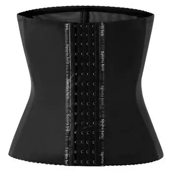 Пояс для живота, спортивный пояс для уменьшения живота, 9 стальных костей, женский послеродовой пояс для коррекции талии, бандажное белье, уплотнитель для талии S чёрный