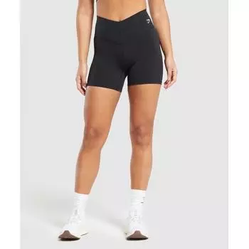 Пояс GYMSHARK на каждый день с V-образным вырезом, черный B8A6K BB2J XXS