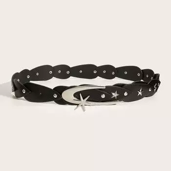 Пояс Millennium Spice Girl Retro с кольцами-заклепками, дизайн с летающим кольцом, пояс до половины тела