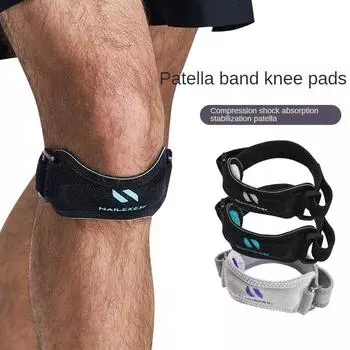 Пояс надколенника, мужские компрессионные, амортизирующие спортивные наколенники, мениск, защитный чехол для коленного сустава, скакалка для бега, женское защитное снаряжение one size