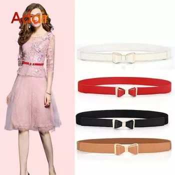 Пояс с бантом для женщин, однотонный, высокое качество, женские поясные ремни, модный тонкий ремень, простое джинсовое платье, корсет, пояс DT031 70cm белый