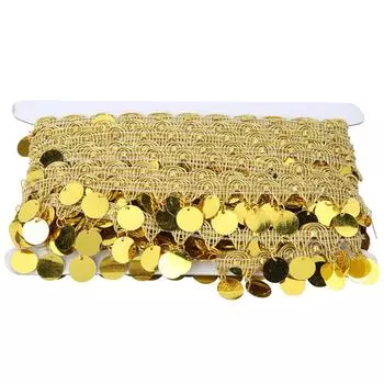 Пояс с кисточками для танца живота, круглая монета, набедренный шарф, аксессуары для национальной одежды, 10 ярдов(золотой)