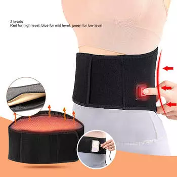 Пояс с подогревом уменьшает дискомфорт, регулируемая электрическая нагревательная подушка для поясницы для спины, плеч, колена