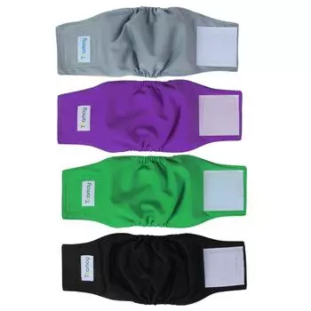 Пояс Teamoy Manner из 4 частей, сетчатый, впитывающий, водонепроницаемый, с маркировкой размера талии, для кормления, предотвращения недержания мочи, для собак, комплект, для мальчиков, подкладка, слой, ткань,