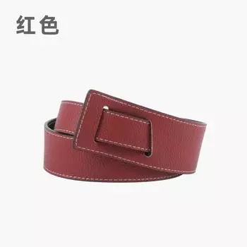 Пояс Тонкий Ремень Женский Личность Завязанный Узлом С Свитером Курткой Костюмом Темперамент Женская Поясная Печать красный