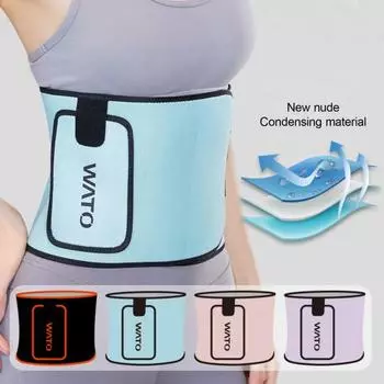 Пояс-триммер с застежкой-лентой, легкий, удобный, спортивный пояс для тренировок на животе для мужчин и женщин S фиолетовый