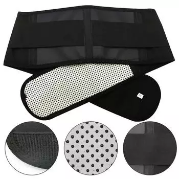 Пояс Турмалин Автоматический Нагревательный Магнитный Талия Окружность Талии Мужской Женский Спортивная Поддержка Нижняя Боль S