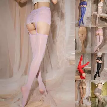 Пояс, женские чулки, дышащая подвязка, глянцевое кружево L