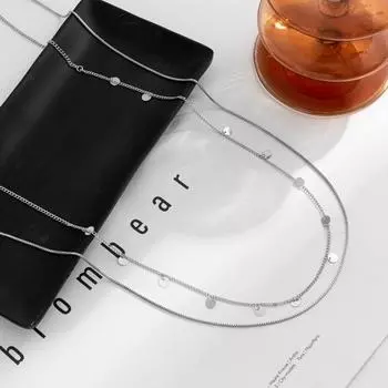 Поясная цепочка, двухслойная, блестящая, нарядная, пояс для живота, поясная цепочка, аксессуары на каждый день серебряный