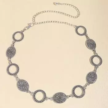 Поясная цепочка в богемном стиле в стиле ретро, креативная подвеска в виде монеты, поясная цепочка с кисточками, классическая рубашка, декоративный пояс, аксессуары для одежды