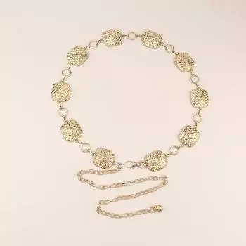 Поясная цепочка женская с высоким чувством женская летняя юбка золотая металлическая цепочка ремень поясная цепочка