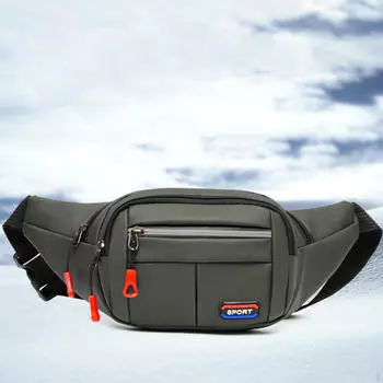 Поясная сумка через плечо для мужчин, водонепроницаемая поясная сумка, модная нагрудная поясная сумка для путешествий и бега зелёный