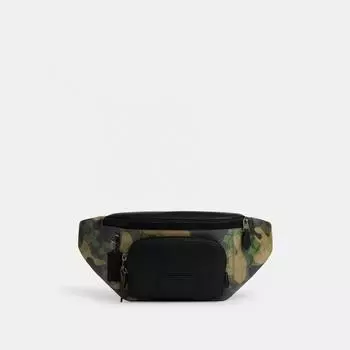 Поясная сумка Coach Track из фирменной парусины с камуфляжным принтом