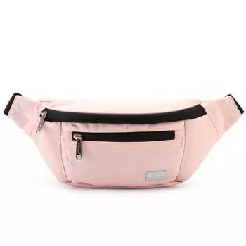 Поясная сумка для девочек, многофункциональная, большая вместимость, спортивная, для бега, сумка для мобильного телефона, сумка через плечо, деловая, кассовая, женская летняя сумка розовый