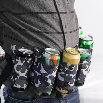Поясная сумка для хранения напитков, поясная сумка для хранения, вмещает 6 банок пивного пояса с напитками