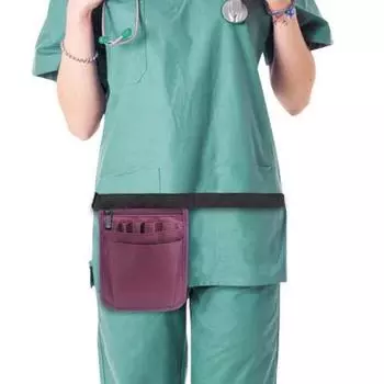 Поясная сумка для медсестры, портативная, большая вместимость, несколько карманов, поясная сумка, сумка для хранения, уличная поставка чёрный