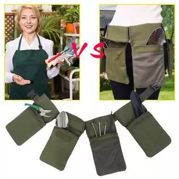 Поясная сумка для садового инструмента с регулируемыми карманами, вместительная, с легким доступом, сумка для хранения зелёный