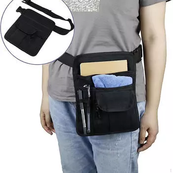 Поясная сумка для сервера, сумка для садовых инструментов, холщовая многофункциональная многоразовая поясная сумка для официантки
