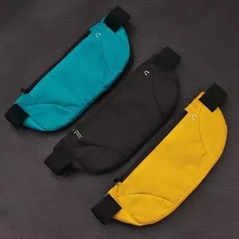 поясная сумка для женщин и мужчин, 1 шт., поясная сумка для бега, спортивный легкий водонепроницаемый дышащий чехол для телефона, 1 шт. чёрный