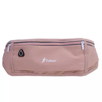 Поясная сумка для женщин, водонепроницаемая поясная сумка с регулируемым ремешком для путешествий, занятий спортом, бега One Size розовый