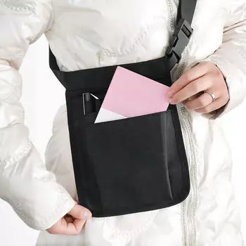 Поясная сумка медсестры с регулируемой талией для фармацевтов, ветеринаров, менеджеров чёрный