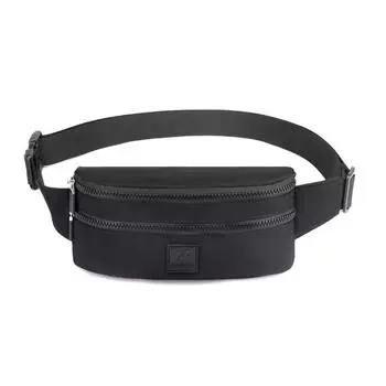 поясная сумка, модная женская нагрудная сумка, водонепроницаемая нейлоновая сумка-мессенджер, поясная сумка для мобильного телефона для занятий спортом на открытом воздухе, простая сумка. чёрный