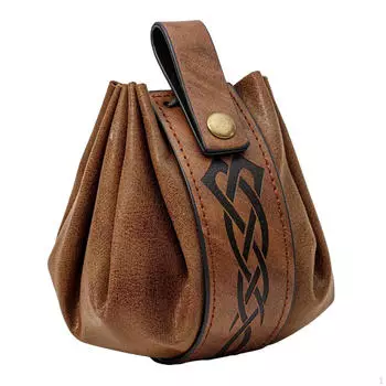 Поясная сумка с держателем для игральных костей и реквизитом для ролевых игр чёрный