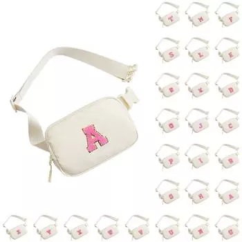 Поясная сумка, сумки через плечо для женщин с нашивкой в виде начальной буквы, подарки для девочек-подростков, модные вещи, подарки на день рождения для подростков One Size